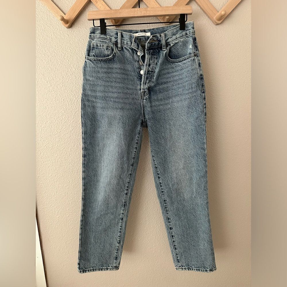 Pacsun High Rise Straight Light Wash Jeans Sz 26
